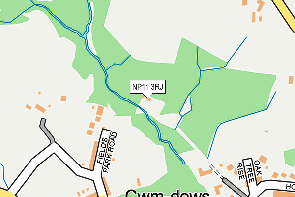 NP11 3RJ map - OS OpenMap – Local (Ordnance Survey) NP11 3RJ map - OS OpenMap – Local (Ordnance Survey)