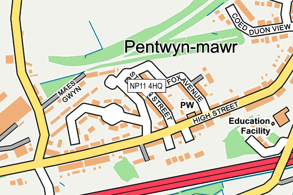NP11 4HQ map - OS OpenMap – Local (Ordnance Survey) NP11 4HQ map - OS OpenMap – Local (Ordnance Survey)