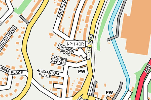 NP11 4QR map - OS OpenMap – Local (Ordnance Survey) NP11 4QR map - OS OpenMap – Local (Ordnance Survey)