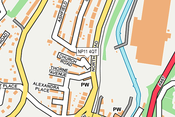 NP11 4QT map - OS OpenMap – Local (Ordnance Survey) NP11 4QT map - OS OpenMap – Local (Ordnance Survey)