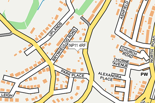 NP11 4RF map - OS OpenMap – Local (Ordnance Survey) NP11 4RF map - OS OpenMap – Local (Ordnance Survey)