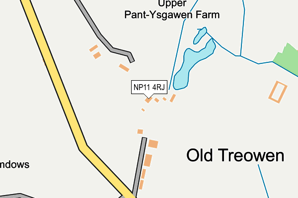 NP11 4RJ map - OS OpenMap – Local (Ordnance Survey) NP11 4RJ map - OS OpenMap – Local (Ordnance Survey)