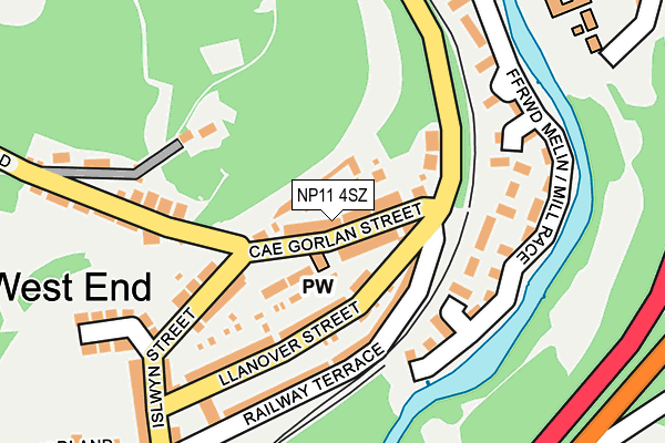 NP11 4SZ map - OS OpenMap – Local (Ordnance Survey) NP11 4SZ map - OS OpenMap – Local (Ordnance Survey)