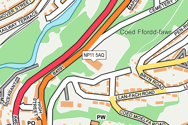 NP11 5AQ map - OS OpenMap – Local (Ordnance Survey) NP11 5AQ map - OS OpenMap – Local (Ordnance Survey)