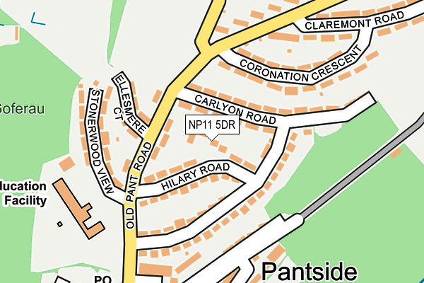 NP11 5DR map - OS OpenMap – Local (Ordnance Survey) NP11 5DR map - OS OpenMap – Local (Ordnance Survey)