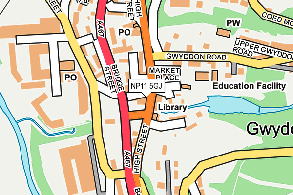 NP11 5GJ map - OS OpenMap – Local (Ordnance Survey) NP11 5GJ map - OS OpenMap – Local (Ordnance Survey)
