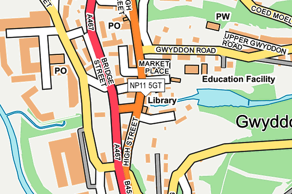 NP11 5GT map - OS OpenMap – Local (Ordnance Survey) NP11 5GT map - OS OpenMap – Local (Ordnance Survey)