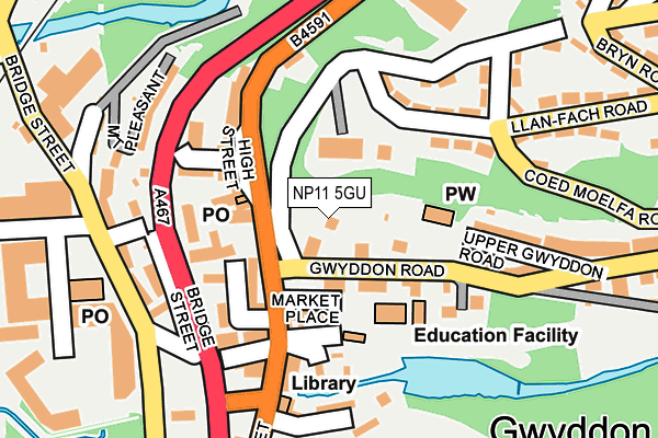 NP11 5GU map - OS OpenMap – Local (Ordnance Survey) NP11 5GU map - OS OpenMap – Local (Ordnance Survey)