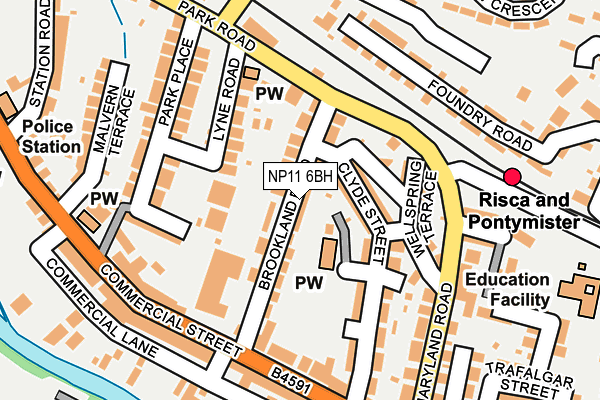 NP11 6BH map - OS OpenMap – Local (Ordnance Survey) NP11 6BH map - OS OpenMap – Local (Ordnance Survey)