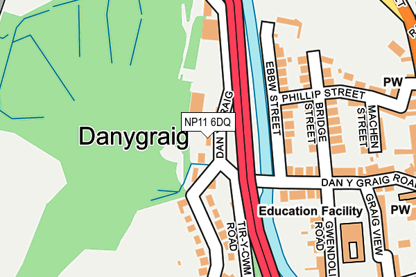 NP11 6DQ map - OS OpenMap – Local (Ordnance Survey) NP11 6DQ map - OS OpenMap – Local (Ordnance Survey)