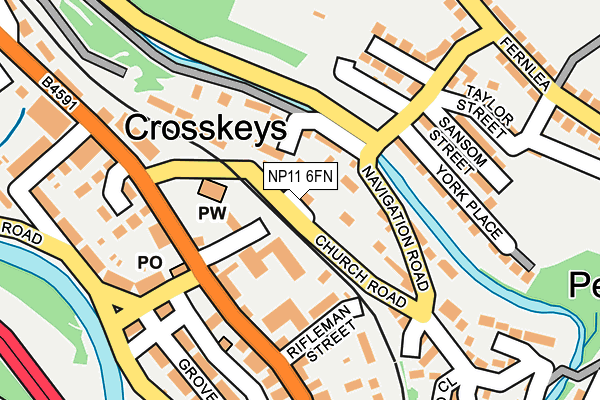NP11 6FN map - OS OpenMap – Local (Ordnance Survey) NP11 6FN map - OS OpenMap – Local (Ordnance Survey)
