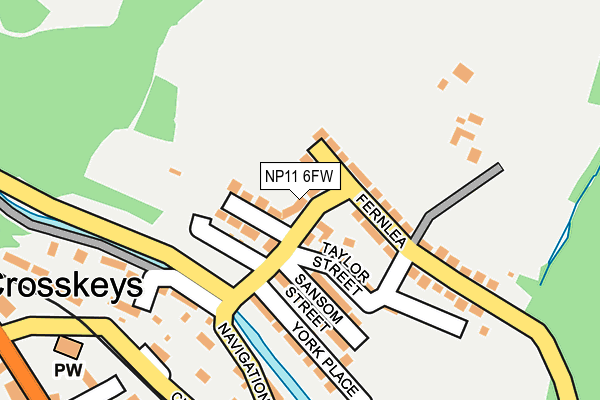 NP11 6FW map - OS OpenMap – Local (Ordnance Survey) NP11 6FW map - OS OpenMap – Local (Ordnance Survey)