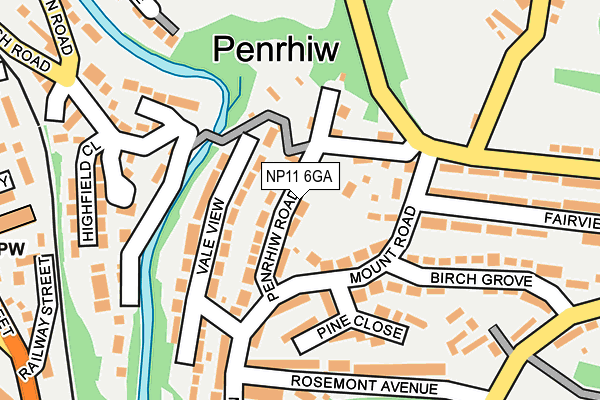 NP11 6GA map - OS OpenMap – Local (Ordnance Survey) NP11 6GA map - OS OpenMap – Local (Ordnance Survey)