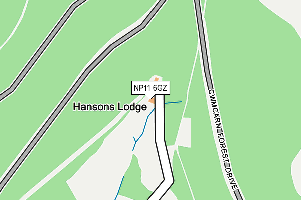 NP11 6GZ map - OS OpenMap – Local (Ordnance Survey) NP11 6GZ map - OS OpenMap – Local (Ordnance Survey)