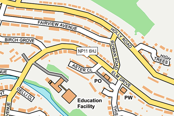 NP11 6HJ map - OS OpenMap – Local (Ordnance Survey) NP11 6HJ map - OS OpenMap – Local (Ordnance Survey)