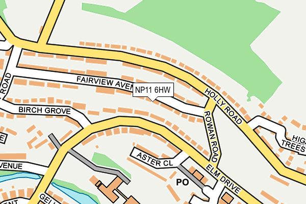 NP11 6HW map - OS OpenMap – Local (Ordnance Survey) NP11 6HW map - OS OpenMap – Local (Ordnance Survey)