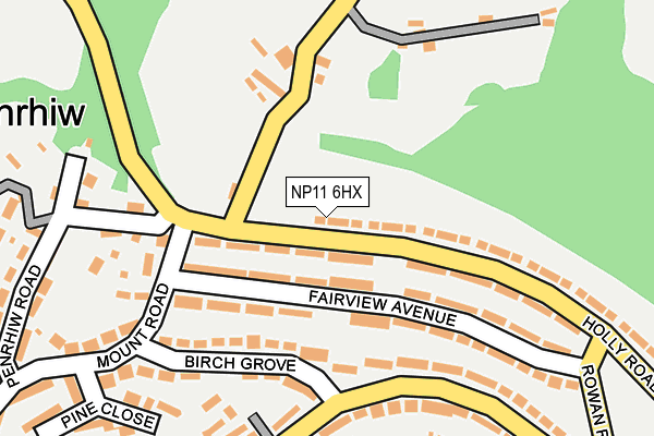 NP11 6HX map - OS OpenMap – Local (Ordnance Survey) NP11 6HX map - OS OpenMap – Local (Ordnance Survey)