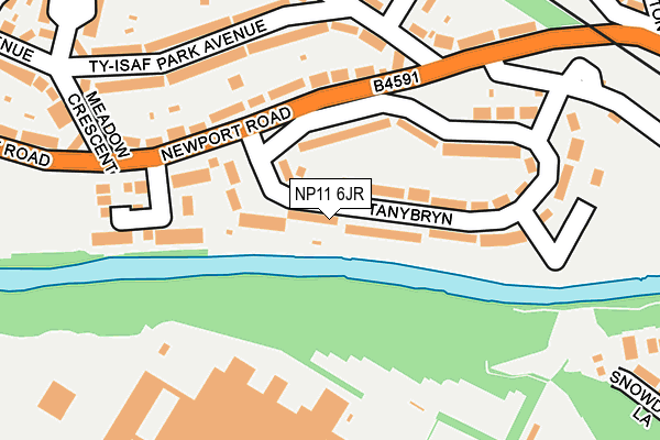 NP11 6JR map - OS OpenMap – Local (Ordnance Survey) NP11 6JR map - OS OpenMap – Local (Ordnance Survey)