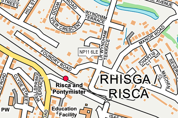 NP11 6LE map - OS OpenMap – Local (Ordnance Survey) NP11 6LE map - OS OpenMap – Local (Ordnance Survey)