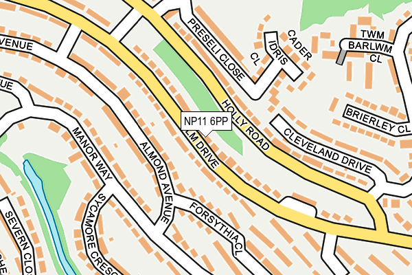 NP11 6PP map - OS OpenMap – Local (Ordnance Survey) NP11 6PP map - OS OpenMap – Local (Ordnance Survey)
