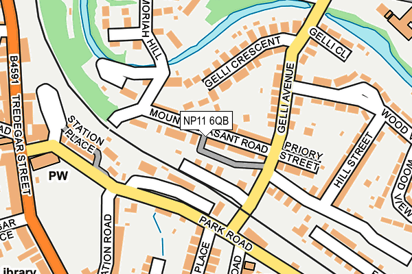 NP11 6QB map - OS OpenMap – Local (Ordnance Survey) NP11 6QB map - OS OpenMap – Local (Ordnance Survey)