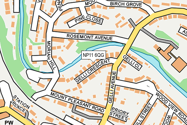 NP11 6QG map - OS OpenMap – Local (Ordnance Survey) NP11 6QG map - OS OpenMap – Local (Ordnance Survey)