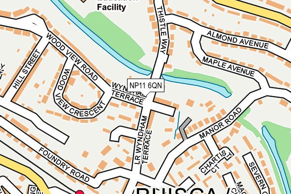 NP11 6QN map - OS OpenMap – Local (Ordnance Survey) NP11 6QN map - OS OpenMap – Local (Ordnance Survey)