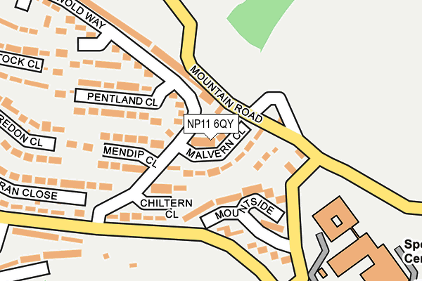 NP11 6QY map - OS OpenMap – Local (Ordnance Survey) NP11 6QY map - OS OpenMap – Local (Ordnance Survey)