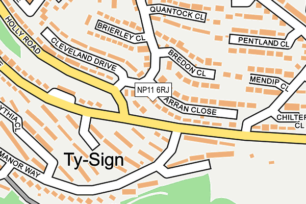 NP11 6RJ map - OS OpenMap – Local (Ordnance Survey) NP11 6RJ map - OS OpenMap – Local (Ordnance Survey)