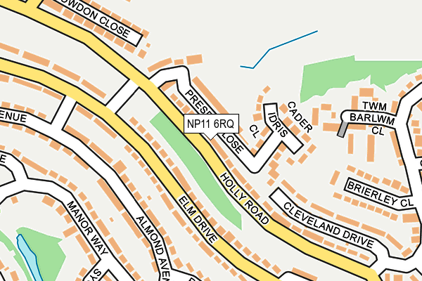 NP11 6RQ map - OS OpenMap – Local (Ordnance Survey) NP11 6RQ map - OS OpenMap – Local (Ordnance Survey)