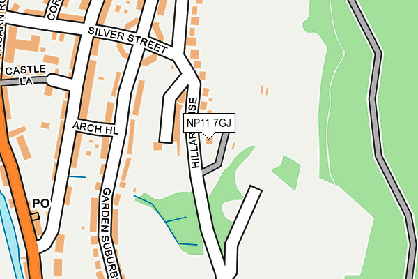 NP11 7GJ map - OS OpenMap – Local (Ordnance Survey) NP11 7GJ map - OS OpenMap – Local (Ordnance Survey)