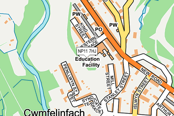 NP11 7HJ map - OS OpenMap – Local (Ordnance Survey) NP11 7HJ map - OS OpenMap – Local (Ordnance Survey)