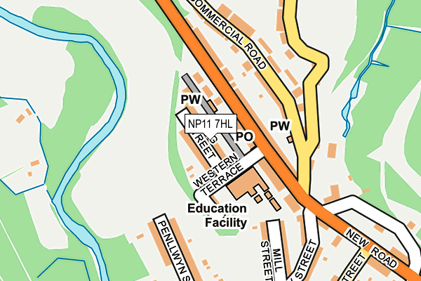 NP11 7HL map - OS OpenMap – Local (Ordnance Survey) NP11 7HL map - OS OpenMap – Local (Ordnance Survey)