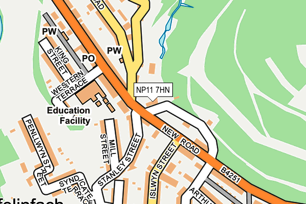 NP11 7HN map - OS OpenMap – Local (Ordnance Survey) NP11 7HN map - OS OpenMap – Local (Ordnance Survey)