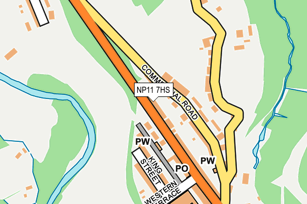 NP11 7HS map - OS OpenMap – Local (Ordnance Survey) NP11 7HS map - OS OpenMap – Local (Ordnance Survey)