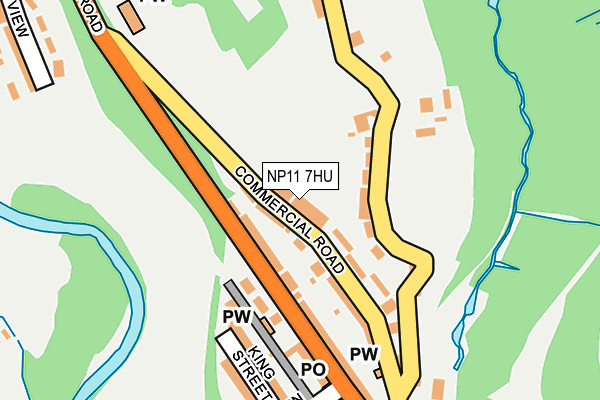 NP11 7HU map - OS OpenMap – Local (Ordnance Survey) NP11 7HU map - OS OpenMap – Local (Ordnance Survey)