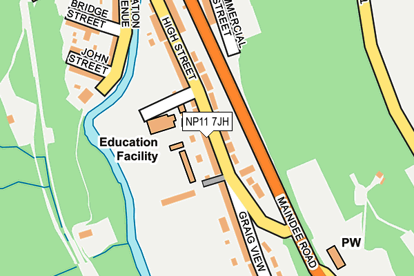 NP11 7JH map - OS OpenMap – Local (Ordnance Survey) NP11 7JH map - OS OpenMap – Local (Ordnance Survey)