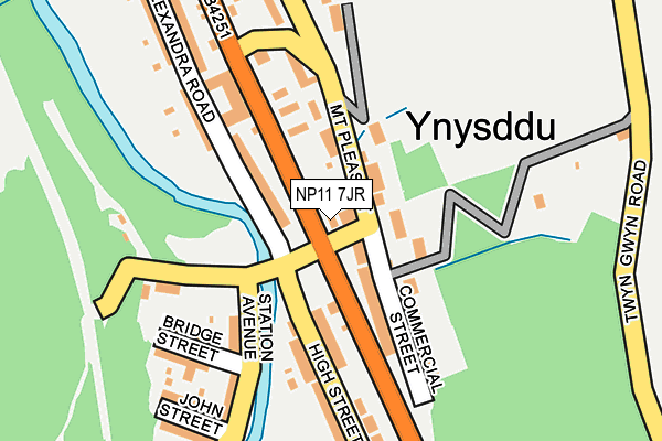 NP11 7JR map - OS OpenMap – Local (Ordnance Survey) NP11 7JR map - OS OpenMap – Local (Ordnance Survey)