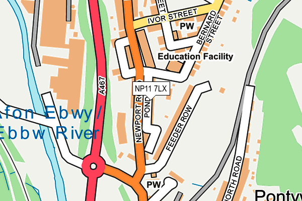 NP11 7LX map - OS OpenMap – Local (Ordnance Survey) NP11 7LX map - OS OpenMap – Local (Ordnance Survey)