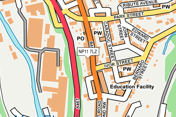 NP11 7LZ map - OS OpenMap – Local (Ordnance Survey) NP11 7LZ map - OS OpenMap – Local (Ordnance Survey)