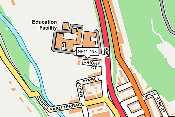 NP11 7NX map - OS OpenMap – Local (Ordnance Survey) NP11 7NX map - OS OpenMap – Local (Ordnance Survey)