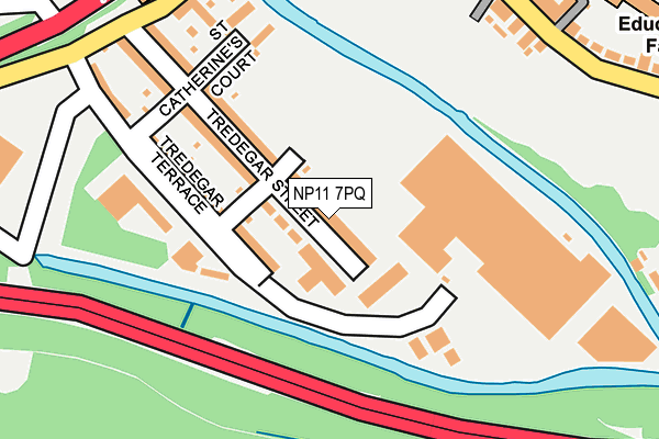 NP11 7PQ map - OS OpenMap – Local (Ordnance Survey) NP11 7PQ map - OS OpenMap – Local (Ordnance Survey)