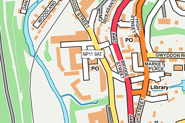NP11 9AT map - OS OpenMap – Local (Ordnance Survey) NP11 9AT map - OS OpenMap – Local (Ordnance Survey)