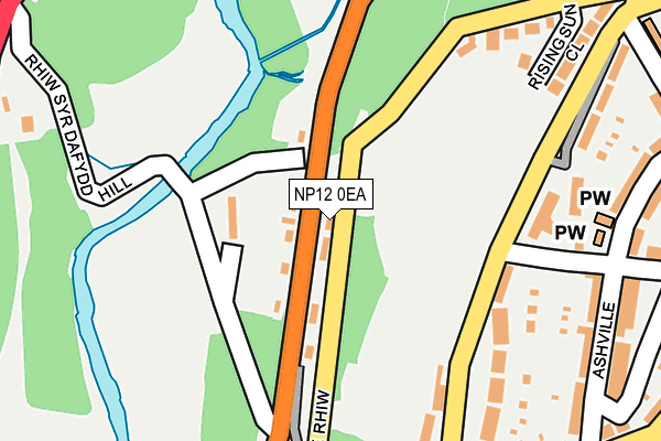 NP12 0EA map - OS OpenMap – Local (Ordnance Survey) NP12 0EA map - OS OpenMap – Local (Ordnance Survey)