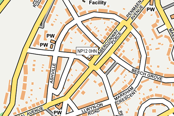 NP12 0HN map - OS OpenMap – Local (Ordnance Survey) NP12 0HN map - OS OpenMap – Local (Ordnance Survey)