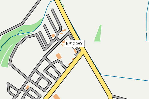 NP12 0HY map - OS OpenMap – Local (Ordnance Survey) NP12 0HY map - OS OpenMap – Local (Ordnance Survey)