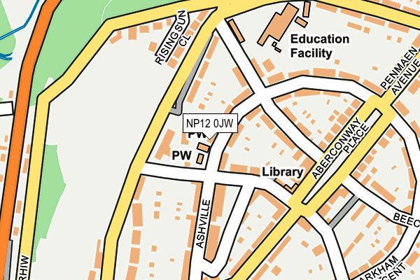 NP12 0JW map - OS OpenMap – Local (Ordnance Survey) NP12 0JW map - OS OpenMap – Local (Ordnance Survey)
