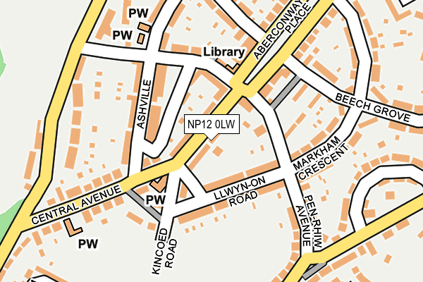 NP12 0LW map - OS OpenMap – Local (Ordnance Survey) NP12 0LW map - OS OpenMap – Local (Ordnance Survey)
