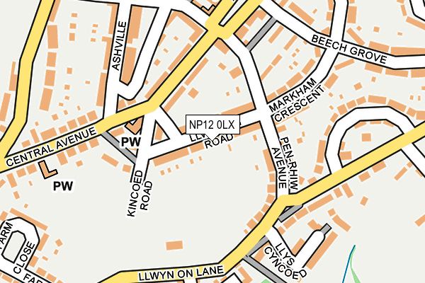 NP12 0LX map - OS OpenMap – Local (Ordnance Survey) NP12 0LX map - OS OpenMap – Local (Ordnance Survey)