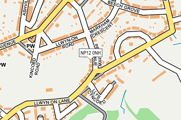 NP12 0NH map - OS OpenMap – Local (Ordnance Survey) NP12 0NH map - OS OpenMap – Local (Ordnance Survey)